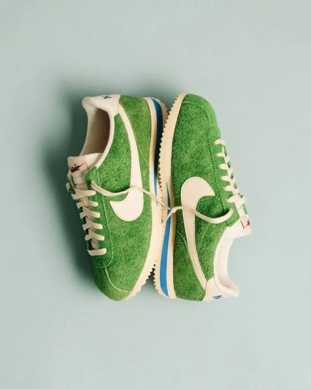 Nike Cortez Vintage Chlorophyll sneaker, photographic, minimal, light