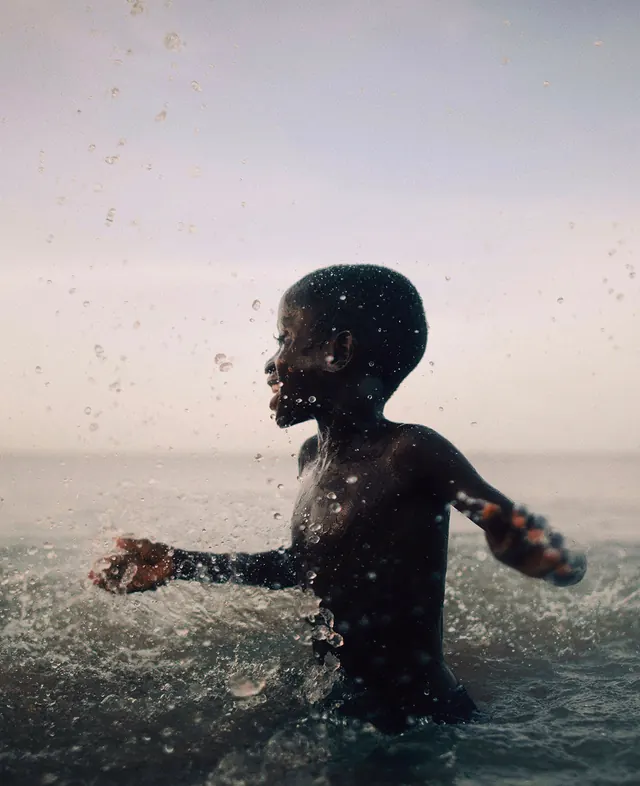 Person in Water Portrait