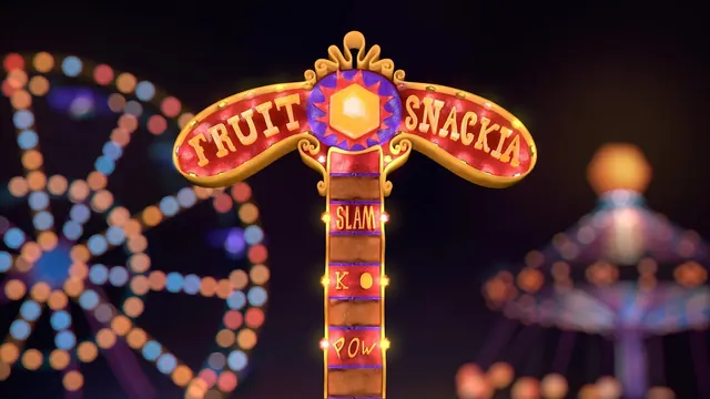 Amusement Park Night Scene