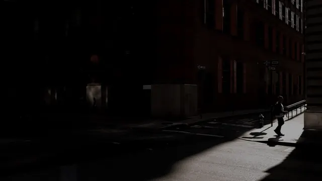 Night Street Silhouette