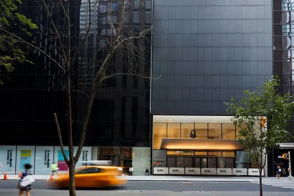 Urban Street Scene with Modern Architecture