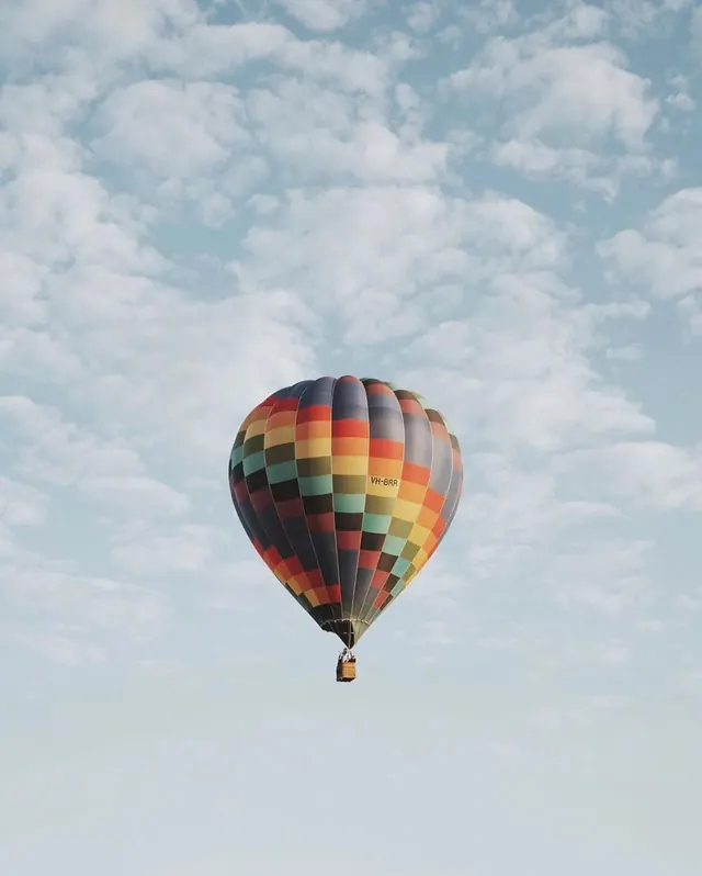Hot Air Balloon in Sky