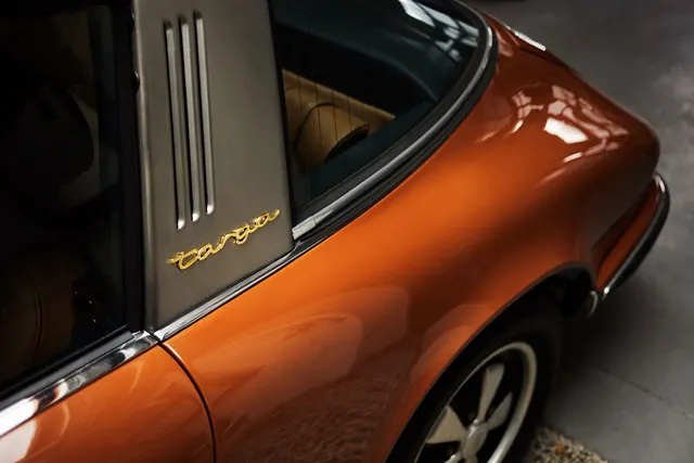 Orange Classic Car Detail