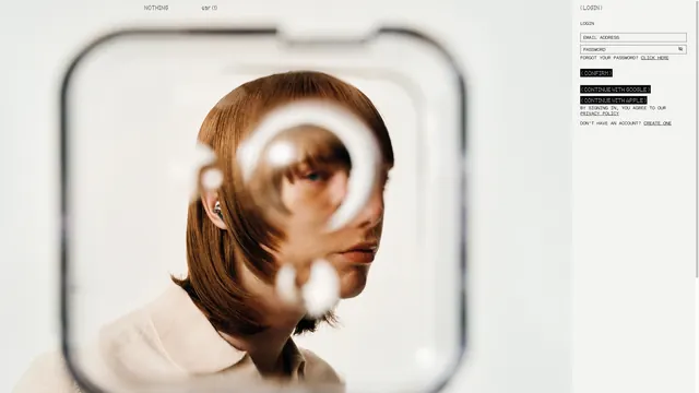 Portrait with Circular Light Overlay