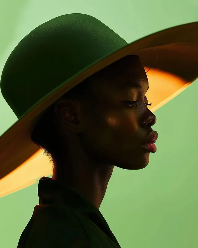 Portrait with Wide-Brimmed Hat