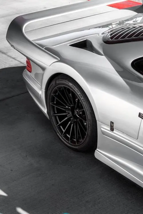 Silver Sports Car Detail