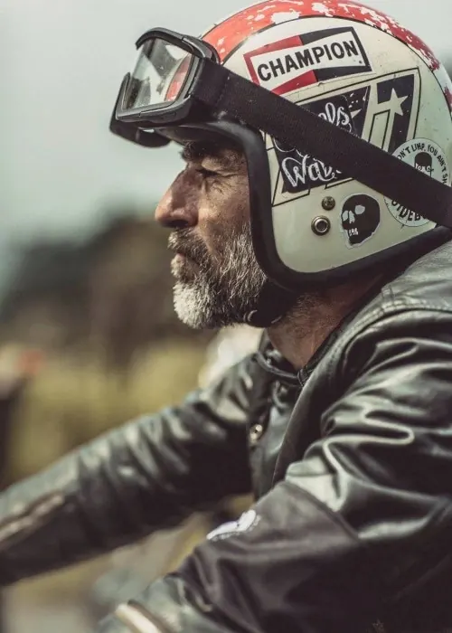 Motorcycle Rider Portrait