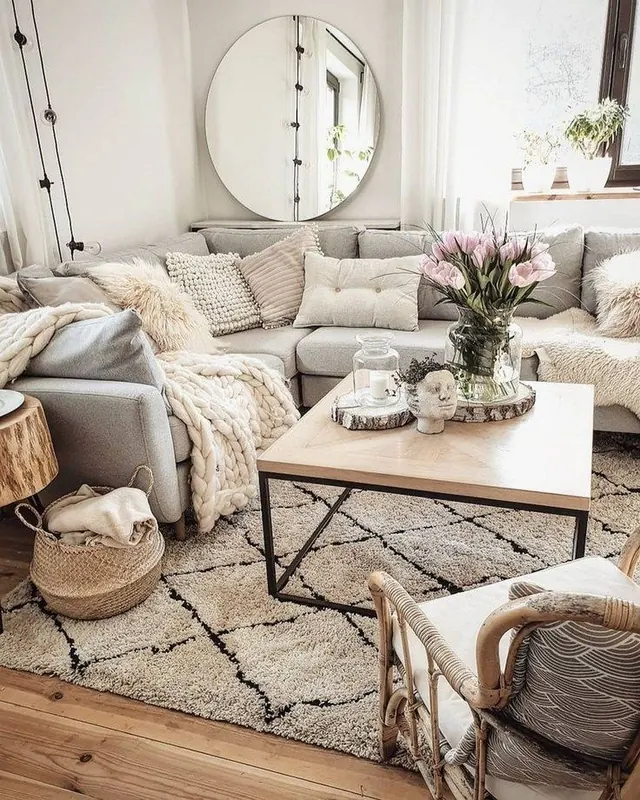 Soft Organic Botanical Interior Space, photographic, warm, warm