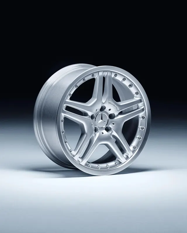 Luxury automotive wheel design, technical, photographic, cool