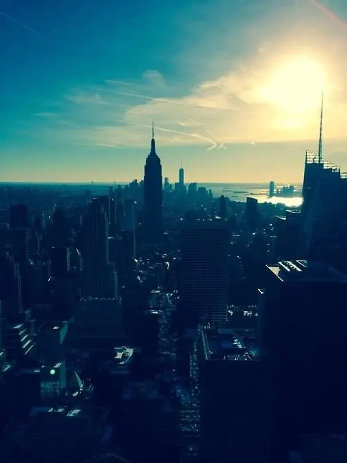 Cityscape at Sunset