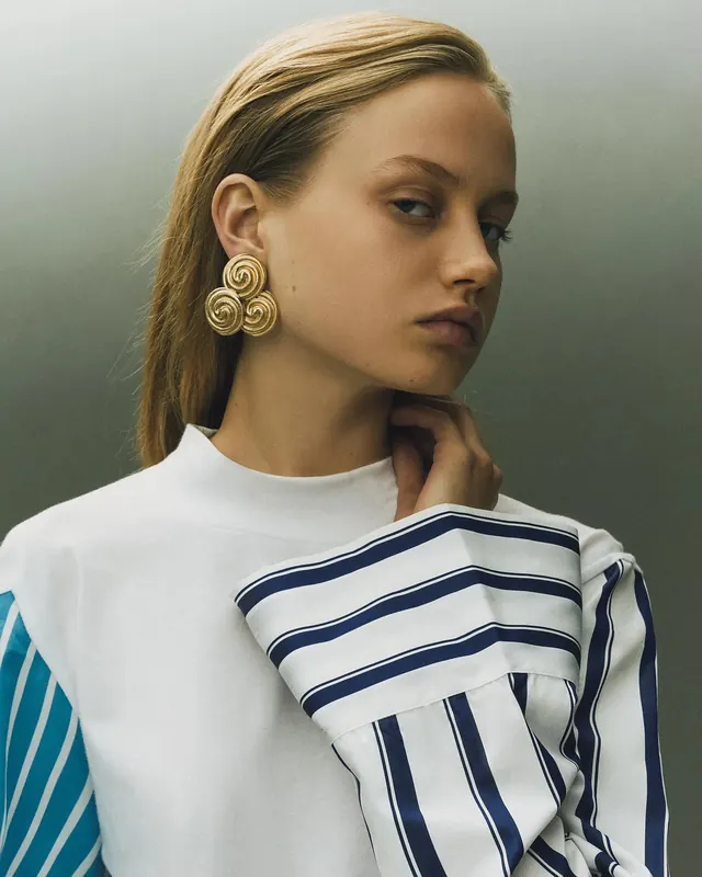 Fashion styling with neutral earth tones, photographic, minimalist, warm