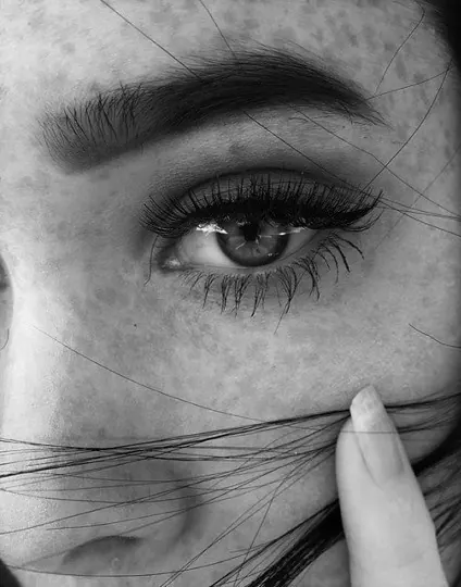 Monochrome Close-up Portrait