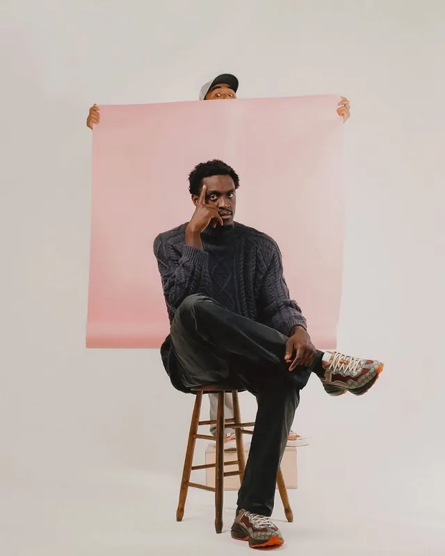 Pink paper editorial duo, editorial, minimal, muted