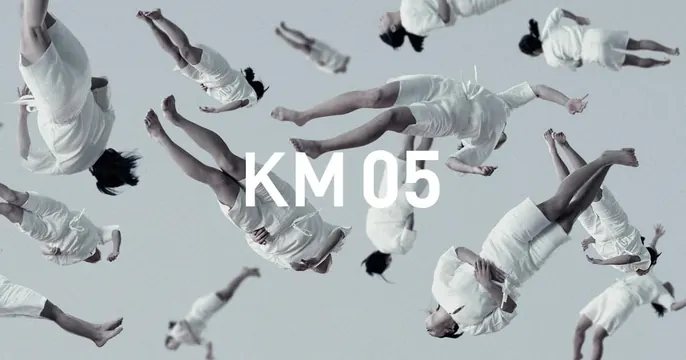 KM 05 fashion campaign overhead flat lay, photographic, minimalist, light