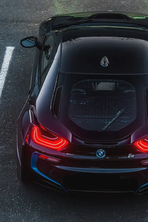 Luxury sports car overhead photography, photographic, minimalist, dark