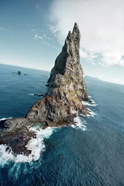 Dramatic sea stack landscape photography, photographic, epic, cool