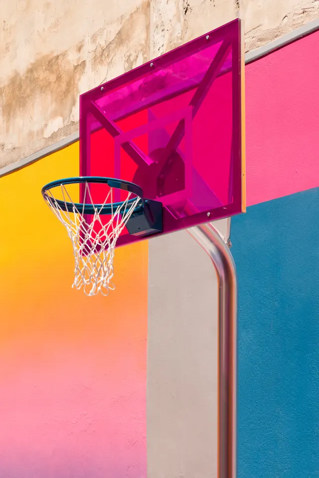 Architectural photography of modern court space, photographic, architectural, neutral