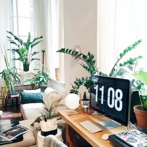 Home Office Workspace with iMac