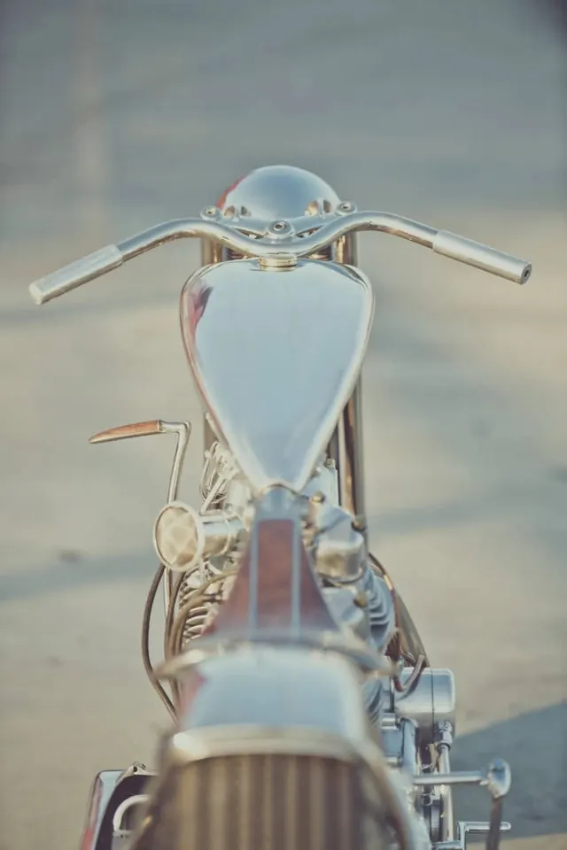 Vintage Motorcycle Close-up