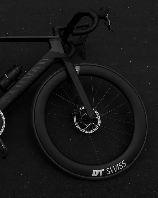 DT Swiss Bicycle Wheel Close-up