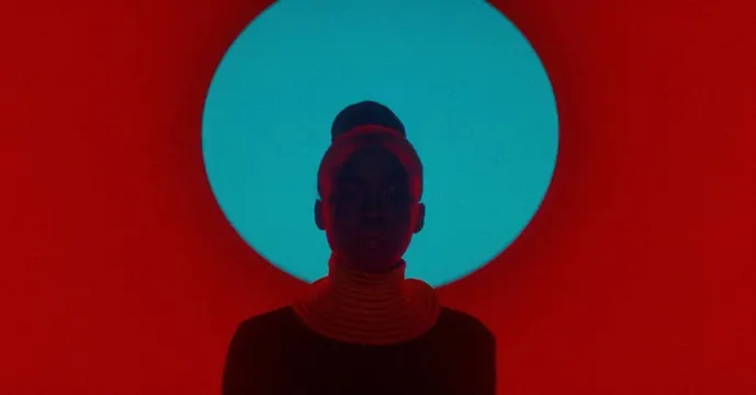 Red and Blue Portrait