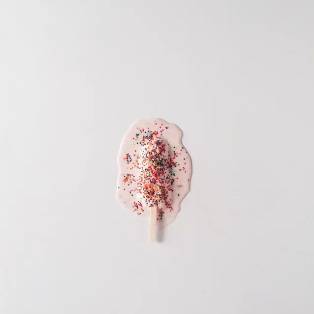Pink Sprinkled Ice Cream Mockup
