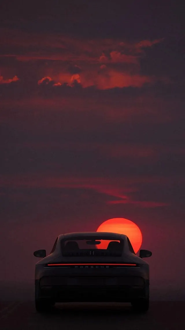 Sunset Car Silhouette