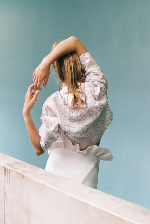 Woman in White Garment