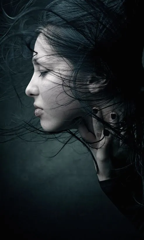 Ethereal Portrait in Shadow