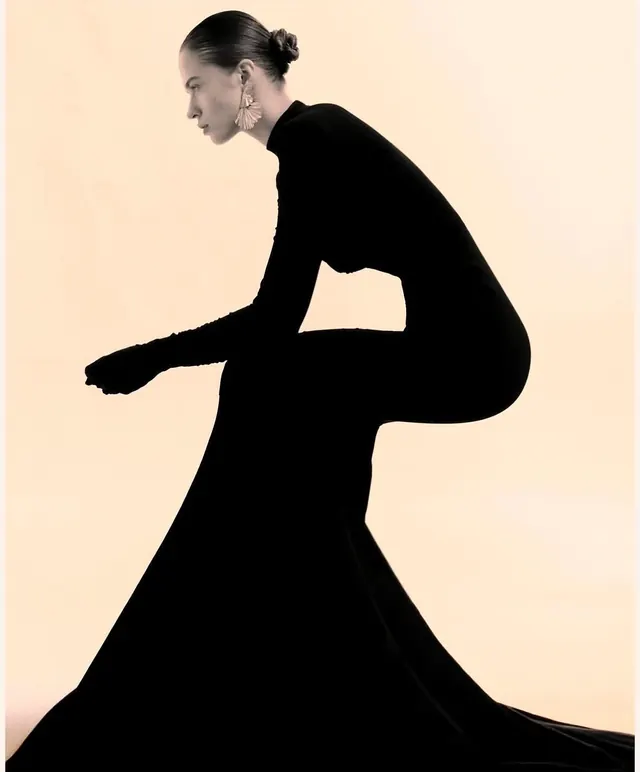 High-Contrast Silhouette Portrait