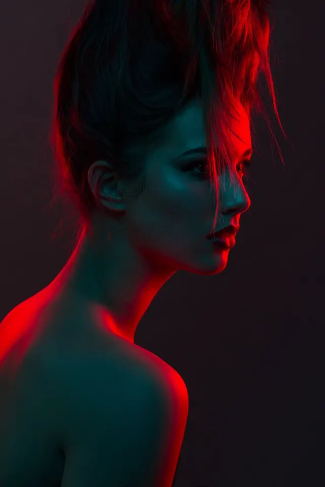 Color Gel Photography Studio Lighting Setup, photographic, technical, vibrant