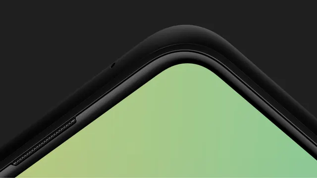 Minimalist phone edge detail, minimal, technical, dark