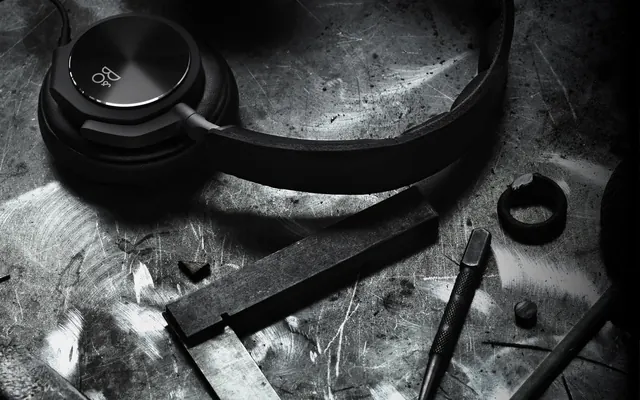 Minimalist audio equipment product photography, technical, monochrome, monochrome