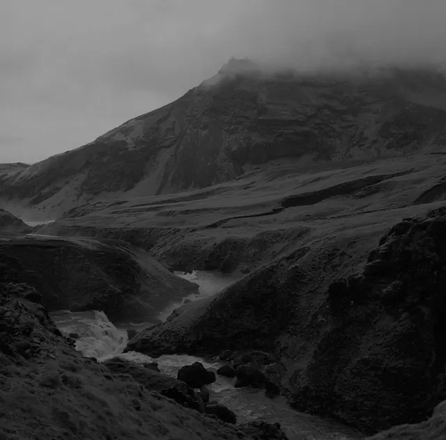 Black and White Mountain Landscape Photograph, photographic, monochrome, monochrome