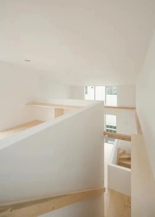 Minimalist brutalist interior architecture, minimalist, brutalist, light