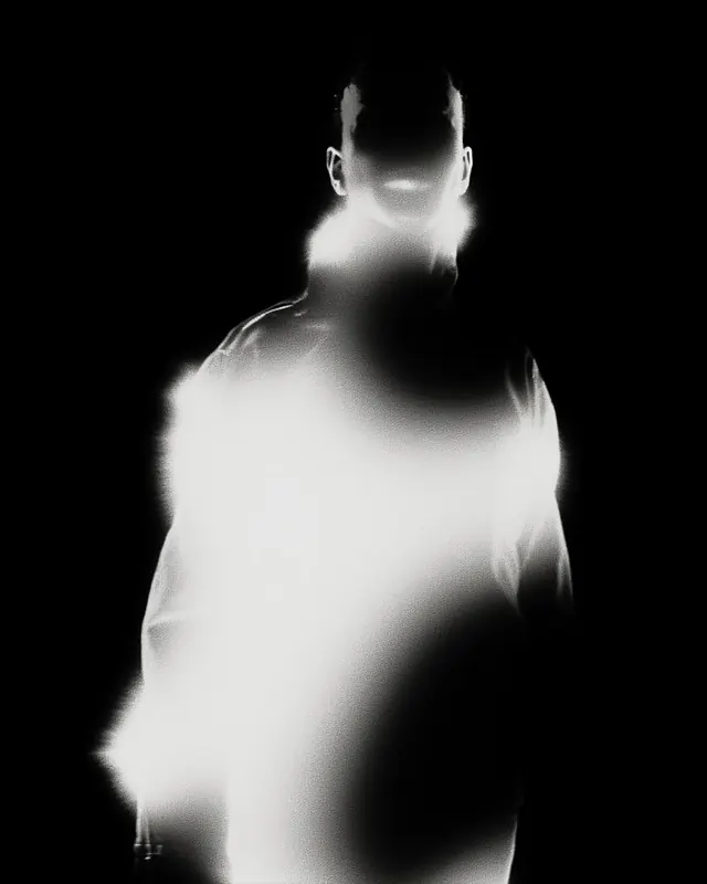Black and white portrait or figure study, photographic, monochrome, monochrome