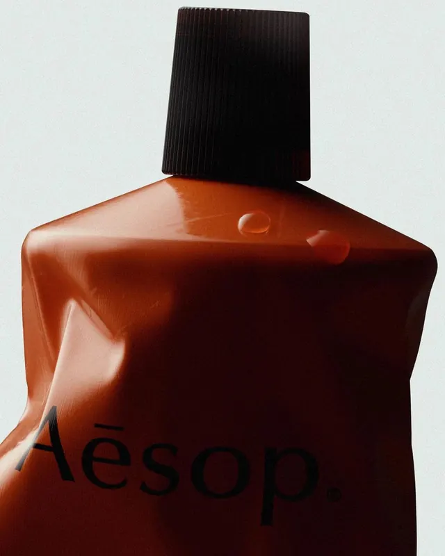 Premium Cosmetic Bottle Product Shot, photographic, luxury, warm