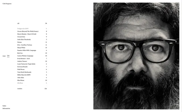 High-contrast monochrome photography portfolio, monochrome, editorial, high-contrast