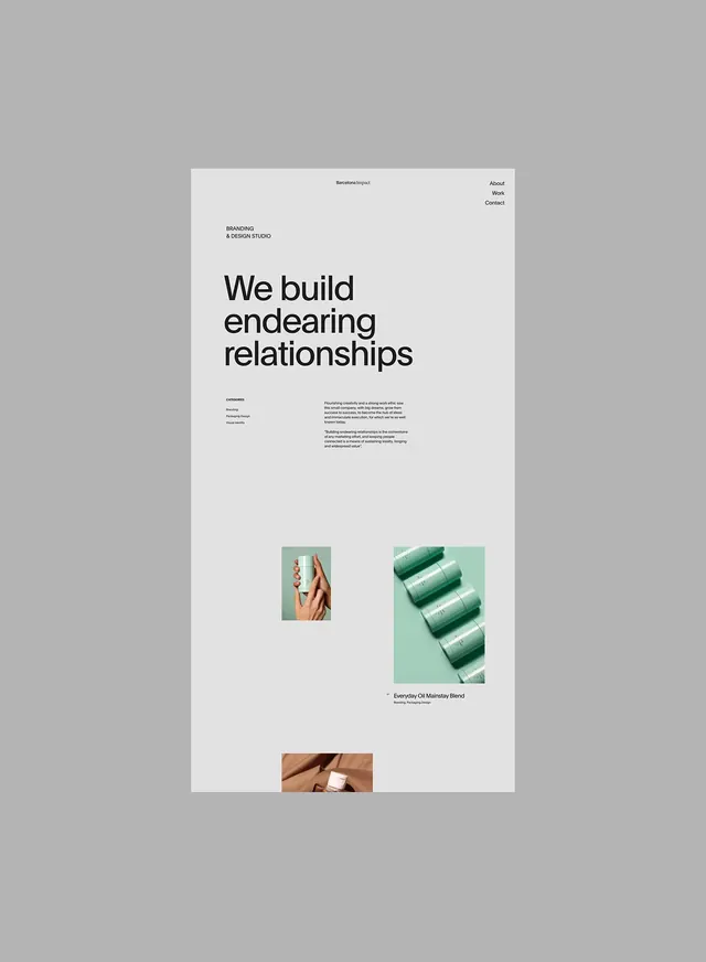 Light minimal portrait with typography, photographic, minimal, light