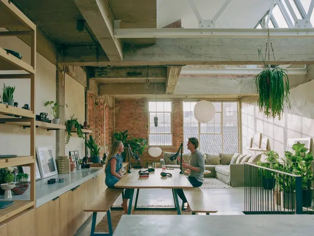 Earthrise Studio minimalist interior, minimal, photographic, neutral