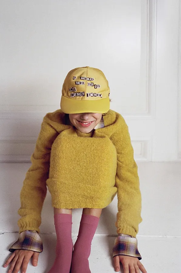 Stylized children's clothing editorial, editorial, organic, warm