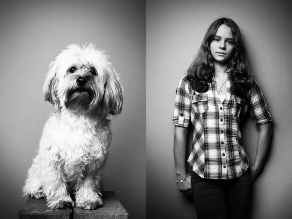 Duo portrait photography in grayscale, photographic, minimalist, monochrome