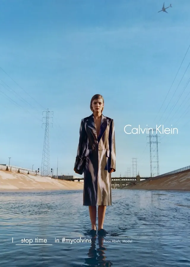 Calvin Klein campaign with landscape, photographic, editorial, cool
