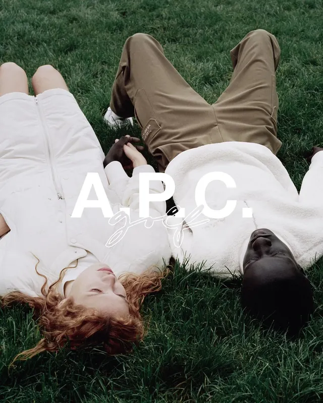 A.P.C. minimalist brand campaign photography, minimal, swiss, light
