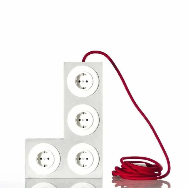 Modern power strip outlet design, minimal, product, light