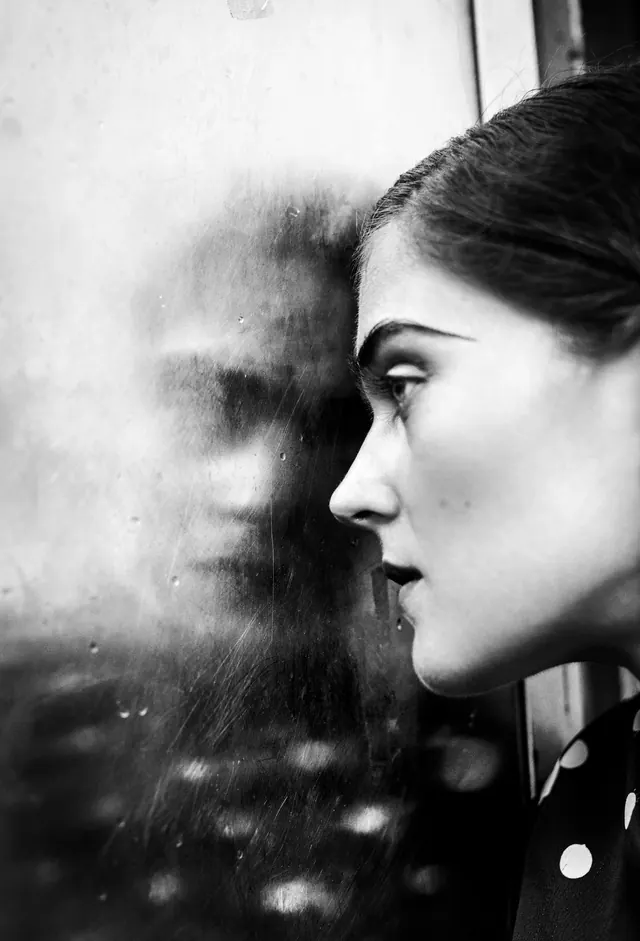 BERLIN monochromatic portrait series, photographic, dark-mode, dark