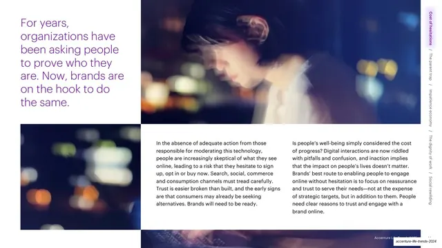 Brands are now on the hook to prove authenticity, editorial, corporate-clean, light