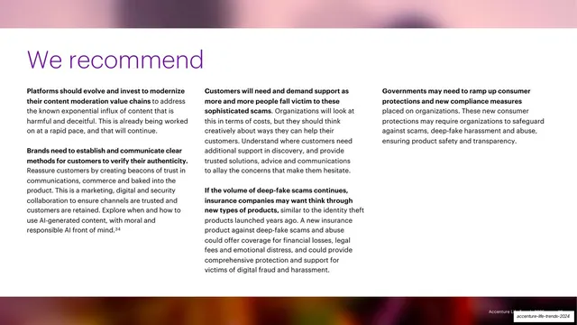 We recommend (Trend 1) recommendations page