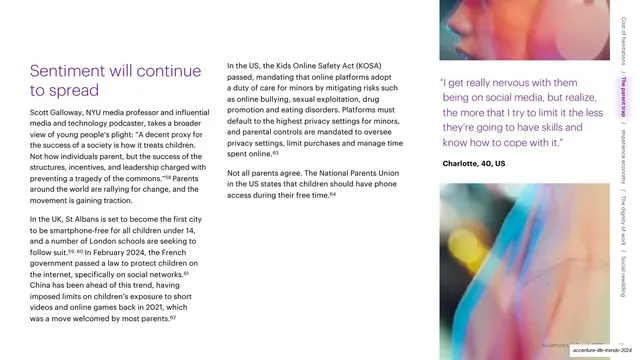Sentiment will continue to spread text page with quote