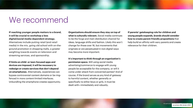 Trend 2 recommendations three-column, editorial, minimal, light